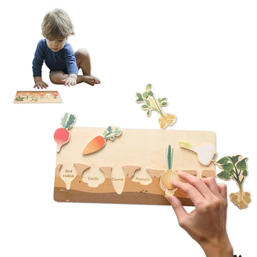 MemoGroei | Playful learning - Wooden Montessori memory game and building blocks